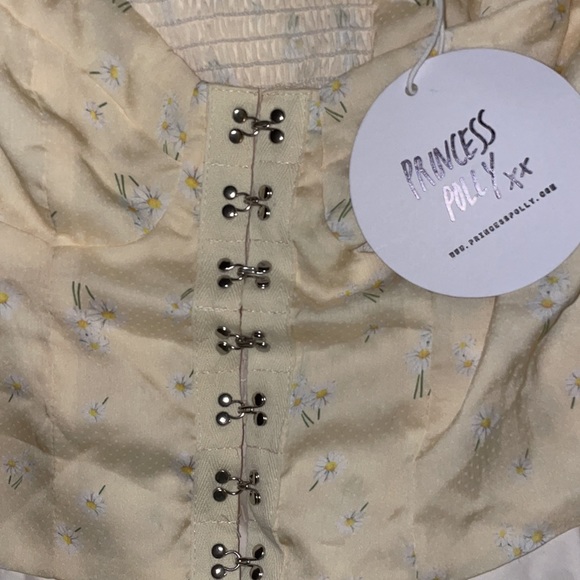NWT Princess Polly Allyson Top Yellow - Picture 10 of 11